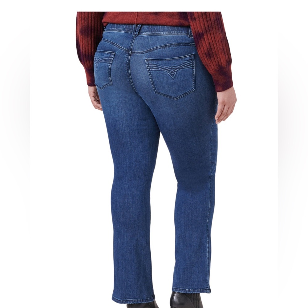 #251DB ☑️Democracy Medium Blue Luxe Touch Itty Bitty Boot Blue Jeans - Picture 4 of 12